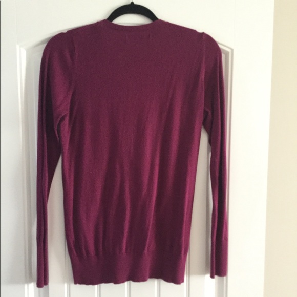 Fuchsia Cardigan Sweater - Picture 3 of 3